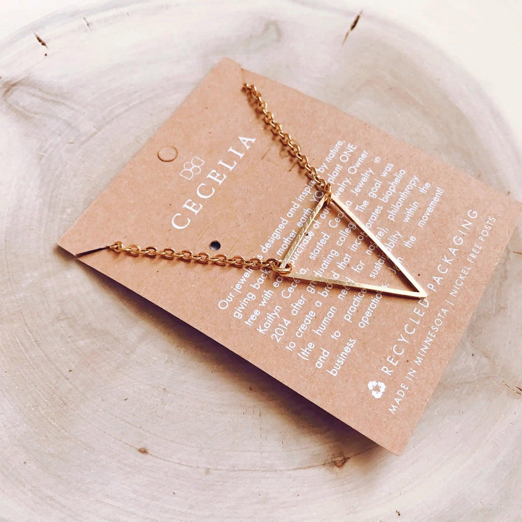 Everyday Gold Triangle Necklace